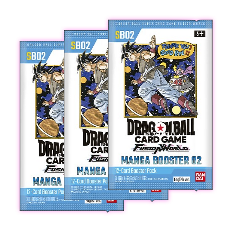Dragon Ball Manga SB02 Fusion World 3-Pack Bundle x1