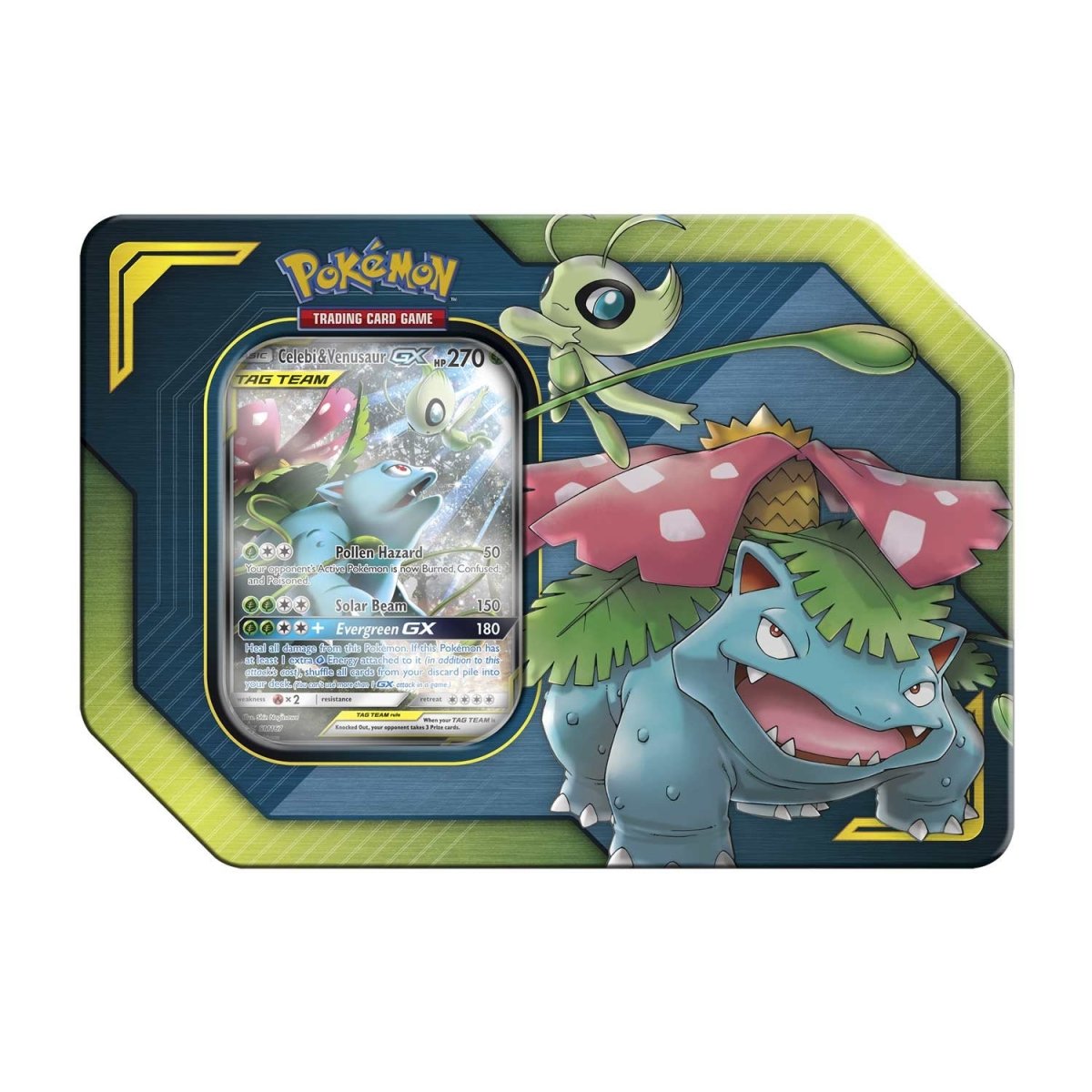 Tag Team Celebi & Venusaur Gx Tin x1