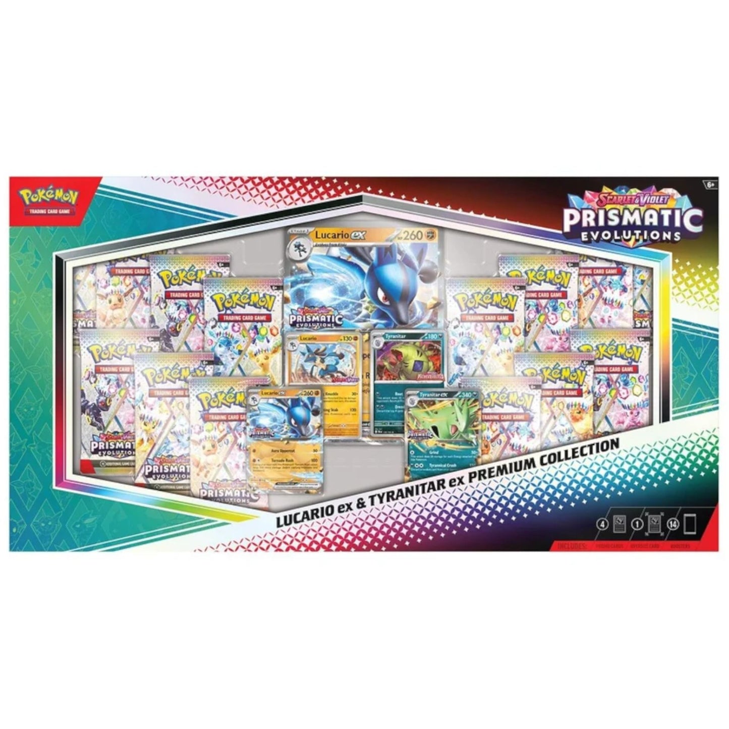 Prismatic Evolution Lucario & Tyranitar ex Premium Collection x1