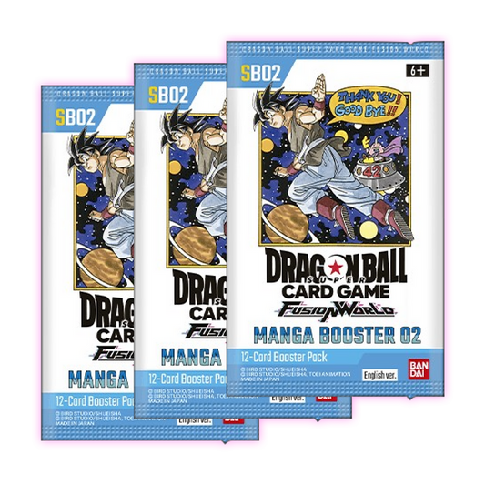 Dragon Ball Manga SB02 Fusion World 3-Pack Bundle x1