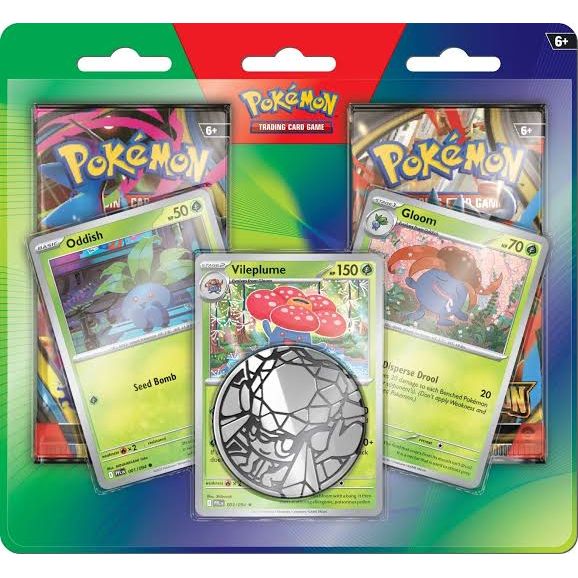 2-Pack Blister Pack [Oddish, Gloom, & Vileplume] x1